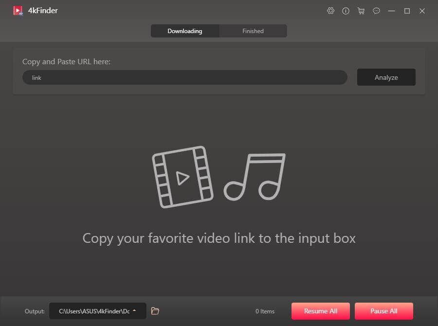 install 4kfinder video downloader